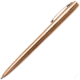 Fisher Space Pen Raw Brass Cap-O-Matic Space Pen, PR-4 Black Ink, Medium Point, 5.375in Length Chrome Pocket Clip, Gift Boxed, Raw Brass, M4RAW