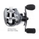 Fitzgerald Fishing VLD10 Reels, 6.5 Gear, Left Hand, Silver, VLD10-651-L
