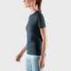 Fjallraven Abisko Wool Short Sleeve - Womens, Dark Navy, Extra Large, F84101-555-XL