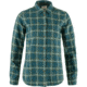Fjallraven Ovik Flannel Shirt - Womens, Deep Sea/Deep Patina, 2XS, F89833-574-679-XXS