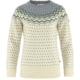 Fjallraven Ovik Knit Sweater - Women's, Chalk White-Flint Grey, Large, F89941-113-055-L