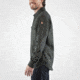 Fjallraven Ovik Re-Wool Shirt Long Sleeve - Mens, Dark Grey-Olive, Small, F81885-030-630-S