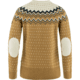 Fjallraven Ovik Rib Sweater - Womens, Buckwheat Brown-Chalk White, Extra Small, F89941-232-113FR-XS