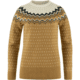 Fjallraven Ovik Rib Sweater - Womens, Buckwheat Brown-Chalk White, Extra Small, F89941-232-113FR-XS