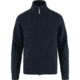 Fjallraven Ovik Zip Cardigan Knit - Mens, Dark Navy, Large, F87071-555-L