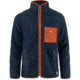 Fjallraven Vardag Pile Fleece - Mens, Navy-Autumn Leaf, Extra Small, F84158-560-215-XS