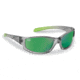 Flying Fisherman 7895GAG Buoy Jr Angler Polarized Sunglasses Gray-Lime Frame, Green Mirror Lens, 7895GAG