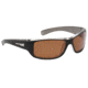 Flying Fisherman Helm Sunglasses, Black Crystal Gunmetal Frame /Amber Lens 4010191