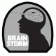 Fox Outdoor Medical and Morale Patches, Brain Storm - Grey, 84P-351