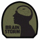 Fox Outdoor Medical and Morale Patches, Brain Storm - Olive Drab, 84P-350