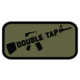 Fox Outdoor Medical and Morale Patches, Double Tap - Olive Drab, 84P-120