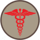 Fox Outdoor Medical and Morale Patches, EMS - Khaki, 84P-012