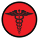 Fox Outdoor Medical and Morale Patches, EMS - Red, 84P-011