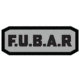 Fox Outdoor Medical and Morale Patches, F.U.B.A.R. - Black/Grey, 84P-461