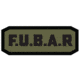 Fox Outdoor Medical and Morale Patches, F.U.B.A.R. - Black/Olive Drab, 84P-460