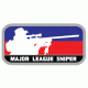 Fox Outdoor Medical and Morale Patches, Major League Sniper - Blue/Red, 84P-362