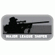 Fox Outdoor Medical and Morale Patches, Major League Sniper - Grey/Black, 84P-361