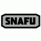 Fox Outdoor Medical and Morale Patches, SNAFU - Black/Grey, 84P-451