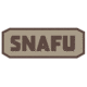 Fox Outdoor Medical and Morale Patches, SNAFU - Brown/Khaki, 84P-452