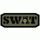Fox Outdoor Medical and Morale Patches, Swat - Black/Olive Drab, 84P-480