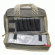 GPS Quad Pistol Range Bag w/Mag Storage/Dump Cups, Rifle Green/Khaki, GPS-1310PCRK