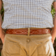 Galco CB7 1 1/2in Fancy Stitch Contour Holster Belt, Tan, 42in, CB7-42