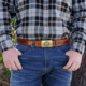 Galco SB30 1 1/2in Masterbilt Flat Back Buckle Holster Belt, Tan, 40in, SB30-40