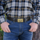 Galco SB30 1 1/2in Masterbilt Flat Back Buckle Holster Belt, Black, 40in, SB30-40B