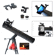 Galileo 800mm x 80mm Astronomical Reflector Telescope w/ Smartphone Adapter, Black, SS-80080TRLED