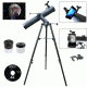 Galileo Astronomical Reflector Telescope and #G-SPA Smartphone Adapter, Black, 800x90mm, SS-80090TR
