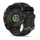 Garmin fenix 8 Sapphire Solar Edition 51mm GPS Watch, Carbon Gray DLC Titanium with Black/Pebble Gray Silicone, 010-02907-10