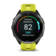 Garmin Forerunner 965, Carbon Gray DLC Titanium Bezel w/ Black Case and Amp Yellow/Black Silicone Band, 010-02809-02
