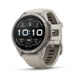 Garmin Fenix 9 Pro Watch, 43mm Case Diameter, Titanium Bezel, Fog Gray/Dark Sandstone Silicone Band, 010-04335-85