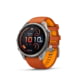 Garmin Fenix 9 Pro Watch, 47mm Case Diameter, Titanium Bezel, Autumn Orange/Spark Orange Silicone Band, 010-04336-00