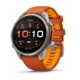 Garmin Fenix 9 Pro Watch, 47mm Case Diameter, Titanium Bezel, Autumn Orange/Spark Orange Silicone Band, 010-04336-05