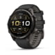 Garmin Fenix 9 Pro Watch, 47mm Case Diameter, Carbon Gray DLC Titanium Bezel, Black/Pebble Gray Silicone Band, 010-04336-15