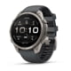 Garmin Fenix 9 Pro Watch, 47mm Case Diameter, Titanium Bezel, Graphite/Black Silicone Band, 010-04336-25
