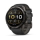 Garmin Fenix 9 Pro Watch, 51mm Case Diameter, Carbon Gray DLC Titanium Bezel, Black/Pebble Gray Silicone Band, 010-04337-15