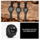Garmin Instinct 3 Solar Tactical Watch, Black, 45mm, Polymer/Aluminum, Black, Silicone, 010-02934-50
