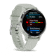 Garmin Venu 3S Watch, Silver Stainless Steel Bezel w/ Sage Gray Case and Silicone Band, 010-02785-01