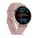 Garmin Venu 3S Watch, Soft Gold Stainless Steel Bezel w/ Dust Rose Case and Silicone Band, 010-02785-03