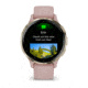 Garmin Venu 3S Watch, Soft Gold Stainless Steel Bezel w/ Dust Rose Case and Silicone Band, 010-02785-03