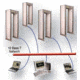 The CMA connects to a 10-Base T network for remote monitoring