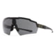 Gatorz Blastshield Sunglasses, Black Logo, OD Green Frame, Ballistic Smoke Lens, 841235126215