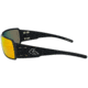 Gatorz Boxster Sunglasses, Black Frame, Sunburst Mirror Polarized Lens, BOXBLK13P