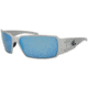 Gatorz Boxster Sunglasses, Brushed Frame, Smoked Polarized W/ Blue Mirror Lens, BOXBRU01P-B