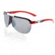 Gatorz Elyflight Sunglasses, Chrome Lens, Red Frame ELFRED02