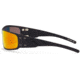 Gatorz Magnum Sunglasses, Asian Fit, Black Frame, Sunburst Polarized Lens, AF-MAGBLK13P