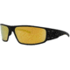 Gatorz Magnum Sunglasses, Blackout Frame, Rose Polarized w/Gold Mirror Lens, GZ-01-016