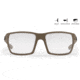 Gatorz Marauder Sunglasses, Tan Cerakote, MILSPEC Ballistic Photochromic w/ Anti-Fog, w/ Black Logo, Tan, GZ-12-305